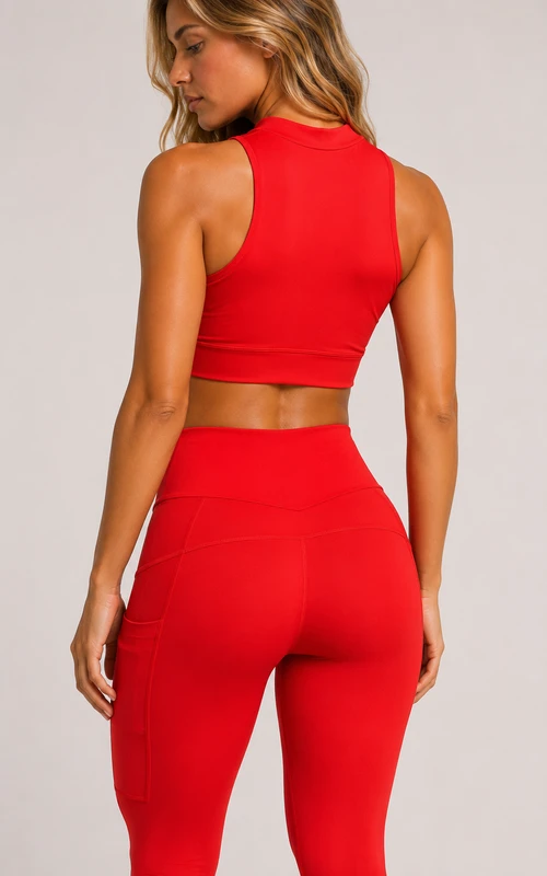 Conj. Gola Alta Pietra - Vermelho