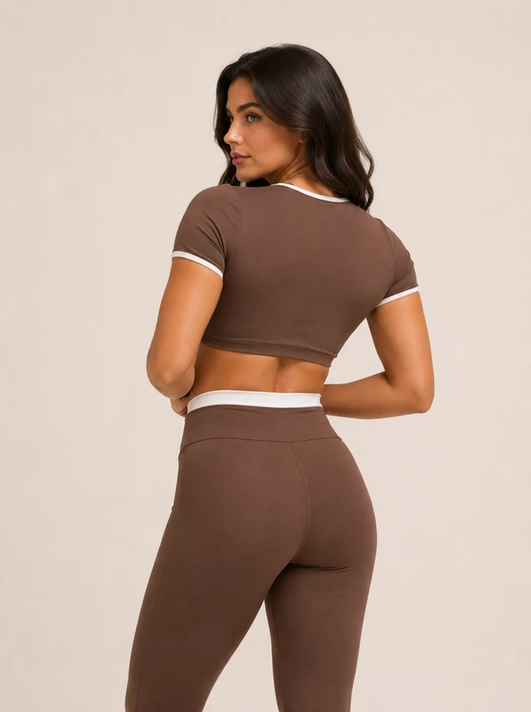 Conj. Duo Bia - Marrom e branco